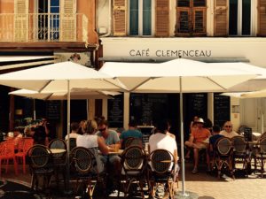 Café Clemenceau in Antibes. Picture: Frauke Schlieckau